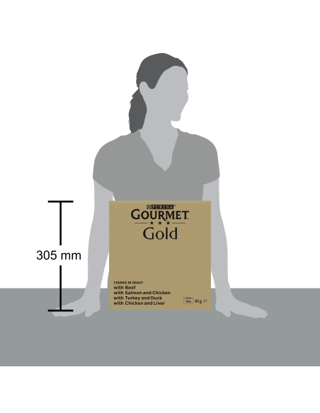 Purina Gourmet Gold kastmes veiseliha, lõhe, kalkun, kana (96x85g) 