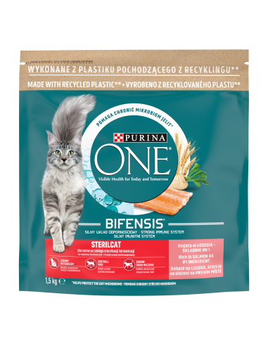 KAST 6 tk! Purina ONE Sterilcat Bifensis Lõhe...
