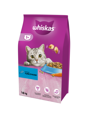 WHISKAS Adult kassi kuivtoit tuunikalaga 14 kg