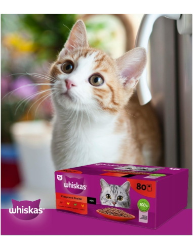 WHISKAS hõrgutised (80x85g) Classic Meals...