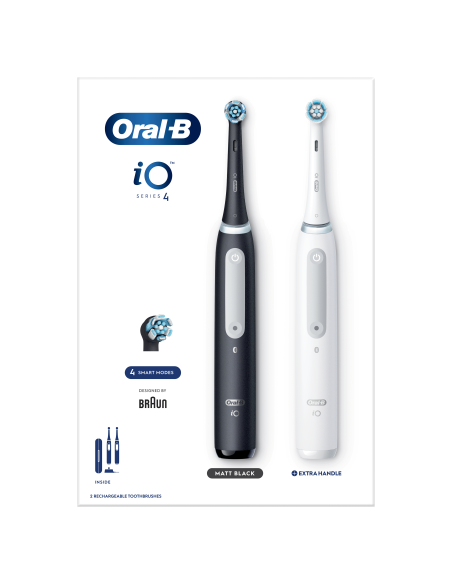 DC!  iOG4d.2J6.2K Oral-B iO4 elektriline hambahari Duo Pack Matt Black+Quite White