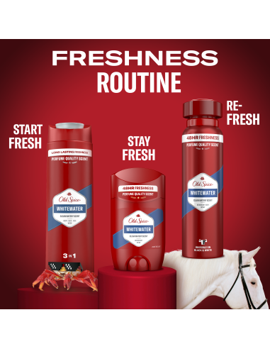 Old Spice Whitewater meeste pulkdeodorant 2x50 ml