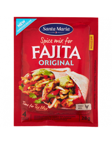 SANTA MARIA Fajita maitseainesegu 28g
