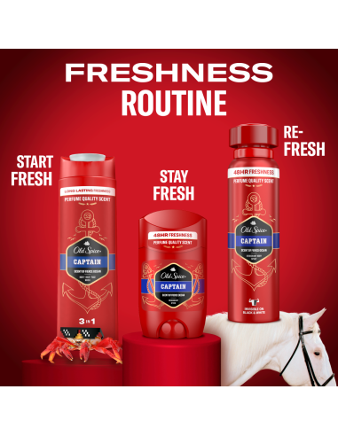 Old Spice Captain Meeste Pulkdeodorant, 2x50 ml