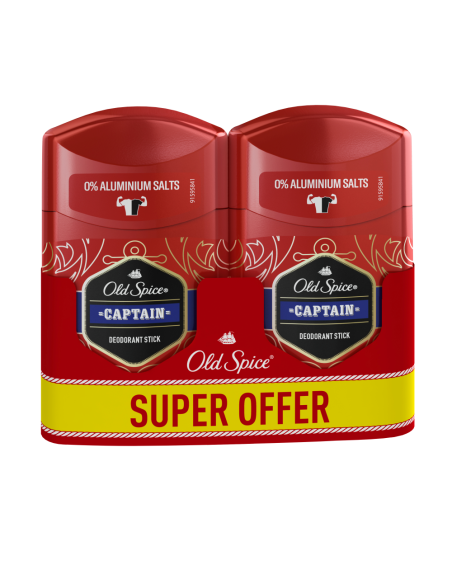 KAST 3 tk! Old Spice Captain Meeste Pulkdeodorant, 2x50 ml