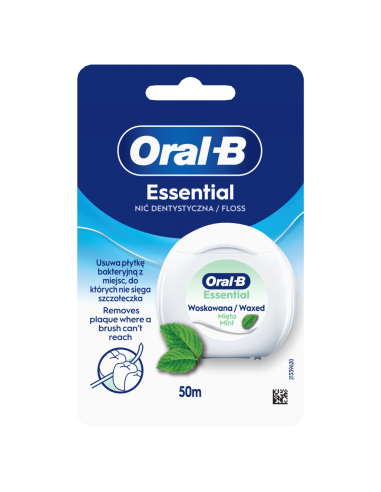 Oral-B Essential Mint vahatatud hambaniit 50 m