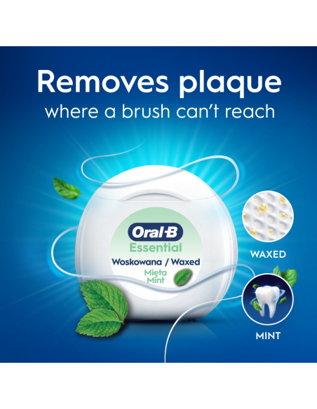 Oral-B Essential Mint vahatatud hambaniit 50 m