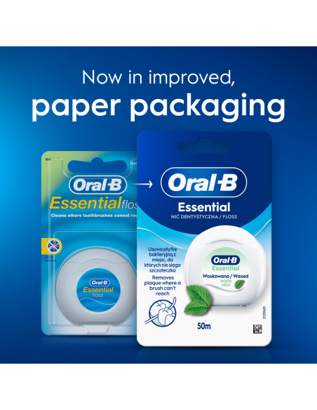 Oral-B Essential Mint vahatatud hambaniit 50 m
