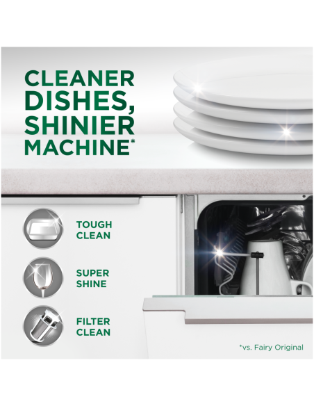 KAST 2 tk! Fairy Platinum All in One’i Nõudepesumasina Tabletid Lemon, 125 tk