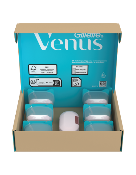 Gillette Venus Pro Smooth Sensitive 10 vahetustera ja terade hoidik
