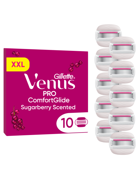 KAST 6 tk! Gillette Venus Pro Comfortglide Sugarberry 10 Vahetustera