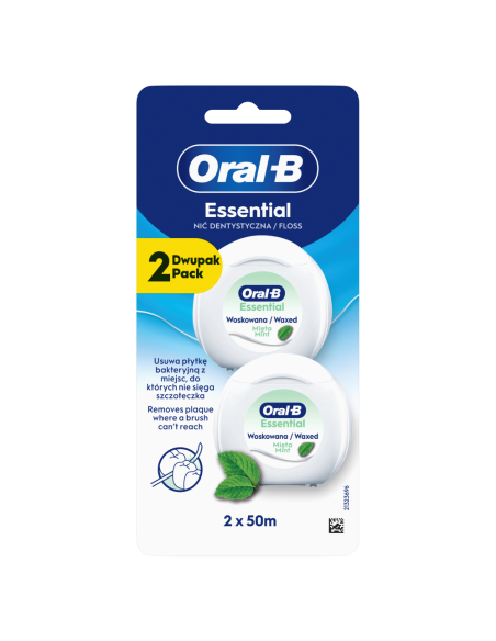 Oral-B Essential Mint Vahatatud Hambaniit 2x50 m
