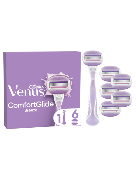 KAST 20 tk! Gillette Venus ComfortGlide Breeze Raseerija + Varuterad 6 tk