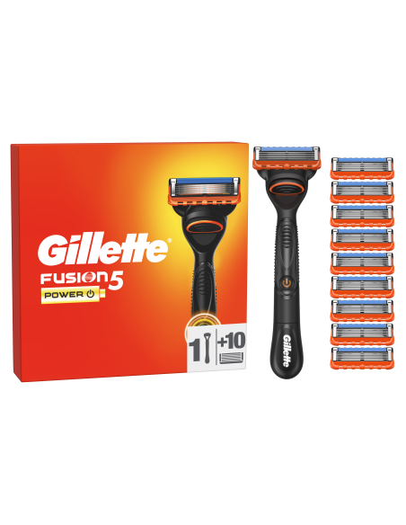 KAST 13 tk! Gillette Fusion5 Power Raseerija Meestele + 10 Tera