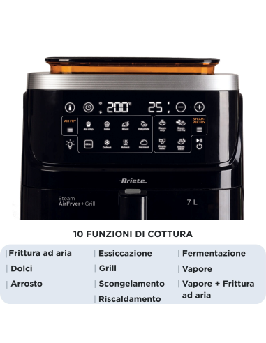 4636 Ariete Airy Fryer 4-ühes kuumaõhufritüür...