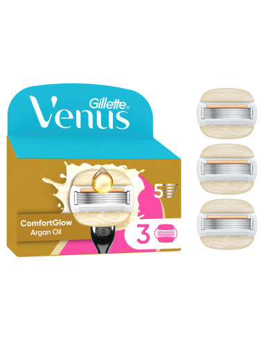 Gillette Venus ComfortGlow Argan Oil 3 Vahetustera