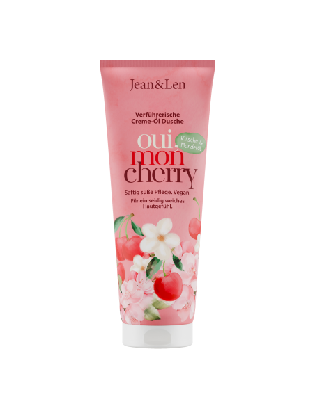 KAST 6 tk! Jean&Len dušikreem-õli kirsi ja mandliõliga 250 ml