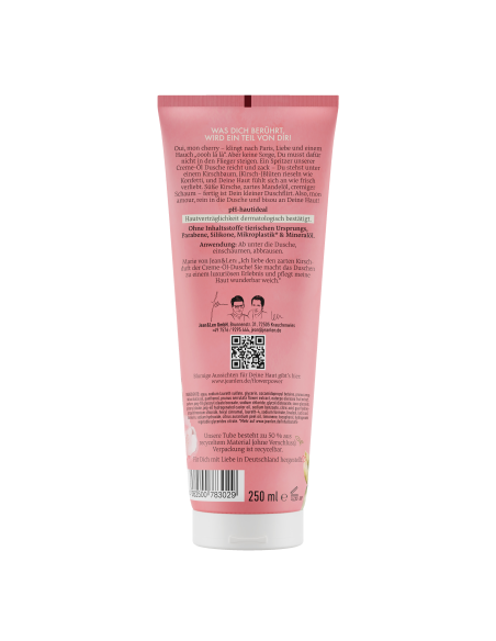 KAST 6 tk! Jean&Len dušikreem-õli kirsi ja mandliõliga 250 ml