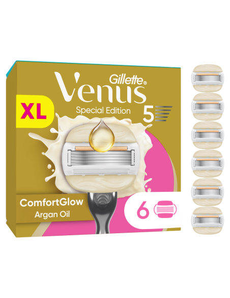 Gillette Venus ComfortGlow Argan Oil 6 Vahetustera