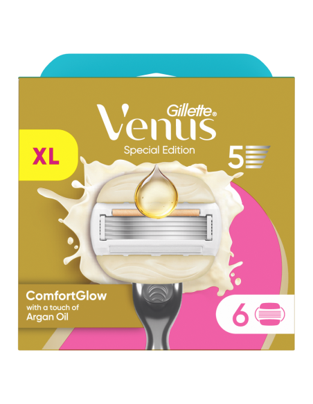 Gillette Venus ComfortGlow Argan Oil 6 Vahetustera