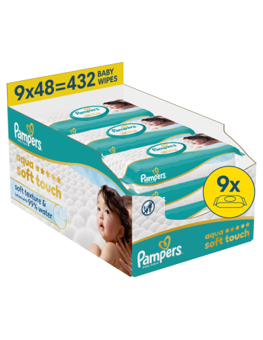 Pampers Aqua Soft Touch niisked beebisalvrätid...