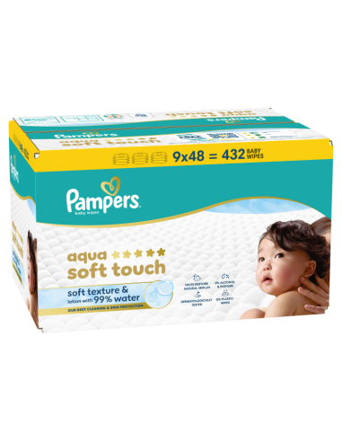 Pampers Aqua Soft Touch niisked beebisalvrätid...
