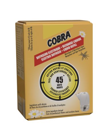 Cobra elektriline sääsetõrjeaparaat vedelik 45 ööd