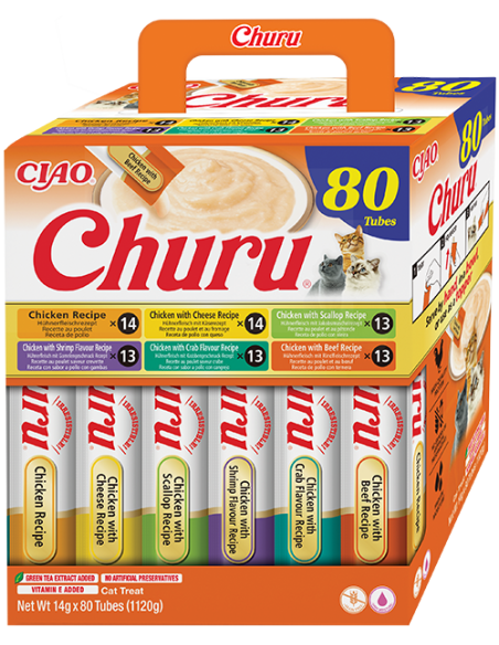 KAST 6 tk! Inaba Churu kassimaius kanaga 80x14 g (1,12 kg)