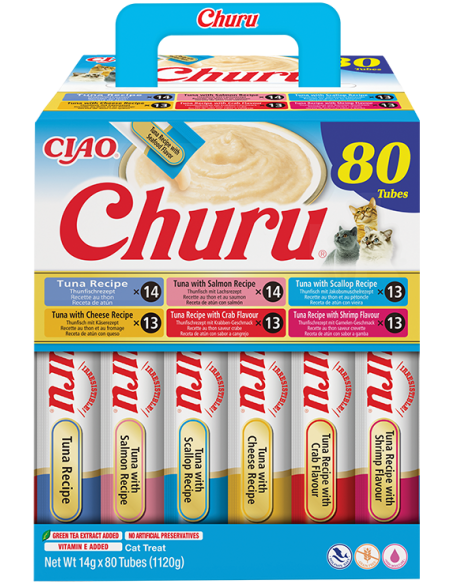 KAST 6 tk! Inaba Churu kassimaius tuunikal 80x14 g (1,12 kg)