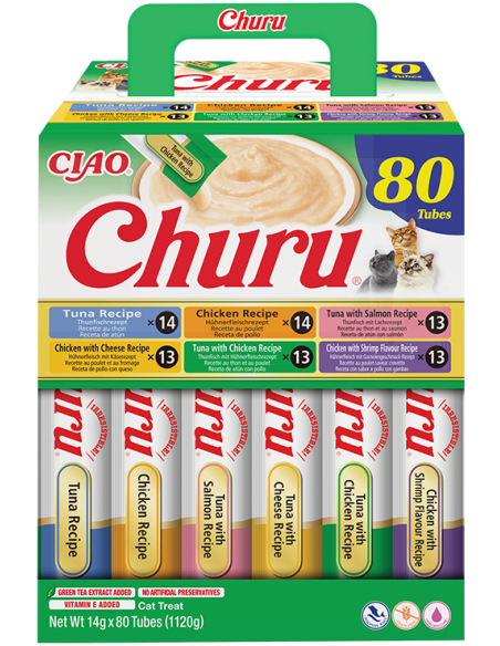 Inaba Churu tuunikala ja kanaga kassimaius 80x14 g (1,12 kg)