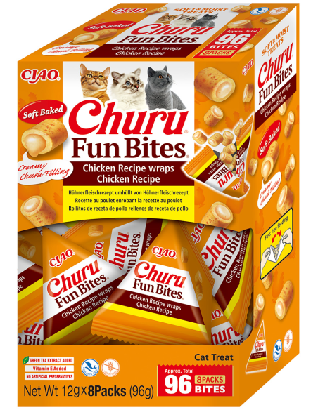 Inaba Churu Fun Bites kassimaius kanaga 8x12 g (96 g)