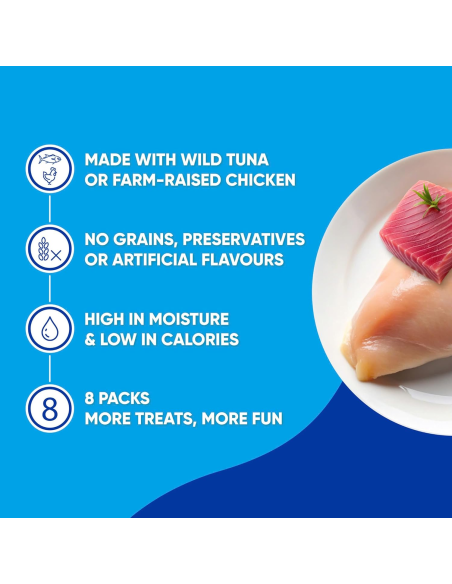 Inaba Churu Fun Bites kassimaius kana ja tuunikalaga 8x12 g (96 g)