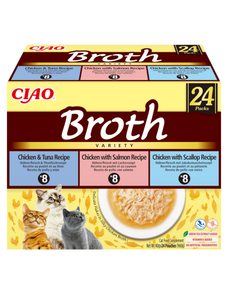 KAST 6 tk!Inaba Ciao puljongi mix kassidele 24x40 g (960 g)