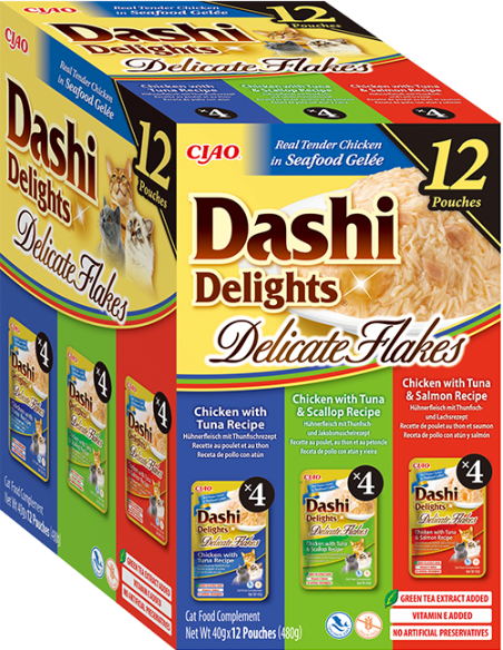 INABA Dashi kassitoit delikatess mix 12x40 g (480 g)
