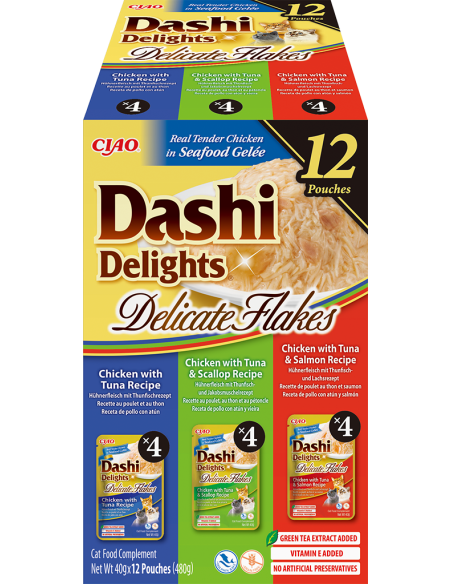KAST 8 tk! INABA Dashi kassitoit delikatess mix 12x40 g (480 g)