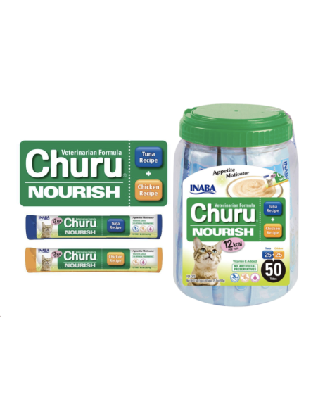 Inaba Churu Nourish kassimaius tuunikala ja kanaga 50x14 g (700 g)