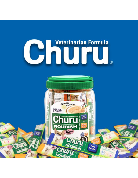 KAST 8 tk! Inaba Churu Nourish kassimaius tuunikala ja kanaga 50x14 g (700 g)