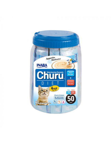 Inaba Churu Diet kassimaius tuunikala ja kana 50x14 g (700 g)