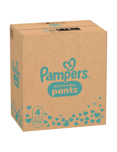 Pampers Active Baby mähkmed suurus 4 186 tk