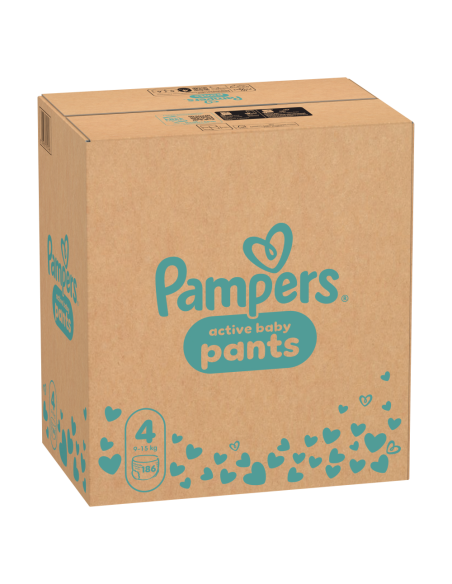 Pampers Active Baby mähkmed suurus 4 186 tk
