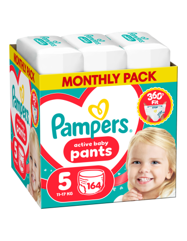 Pampers Active Baby mähkmed suurus 5 pakis 164 tk