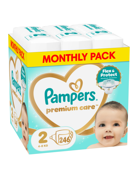 Pampers Premium Care teipmähkmed suurus 2 (4-8 kg)  246 tk