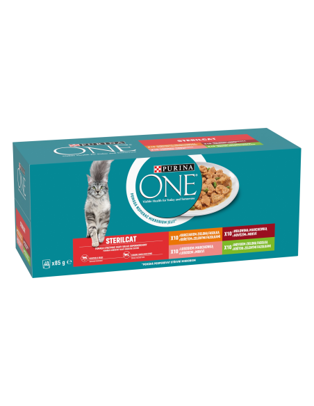 Purina One kassikonservi mix steriliseeritud kassidele 40×85 g