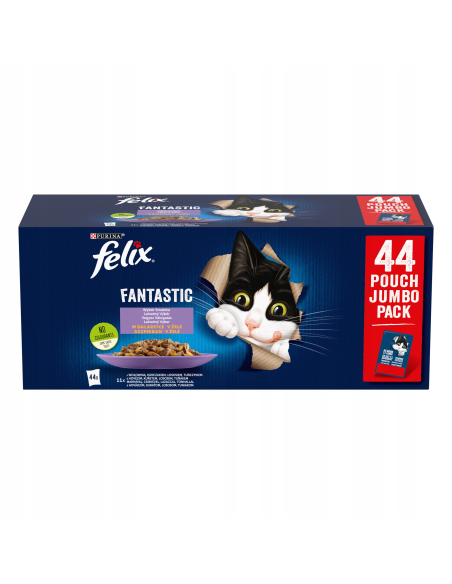 Felix Fantastic kassikonserv želees maitsete valik (44 × 85 g)