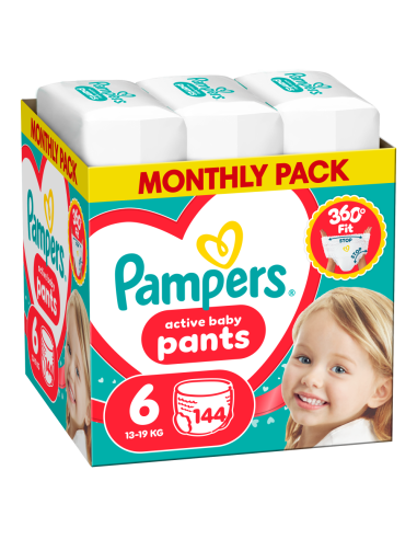 Pampers Active Baby mähkmed suurus 6 (144 tk)