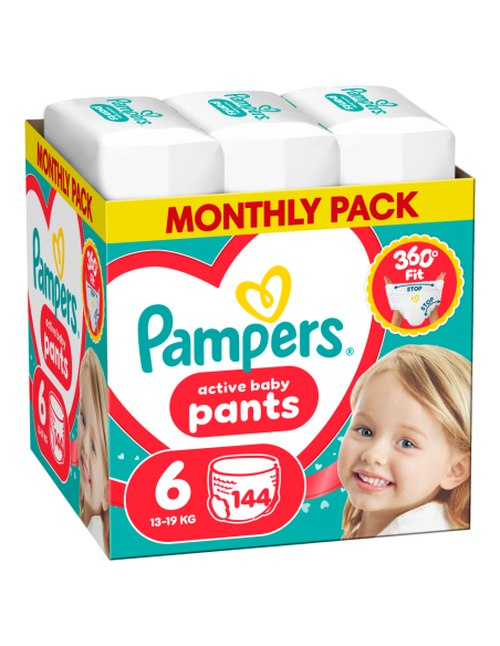 Pampers Active Baby mähkmed suurus 6 (144 tk)