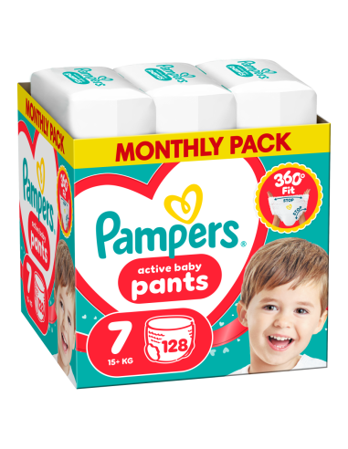 Pampers Active Baby mähkmed suurus 7 (128 tk)