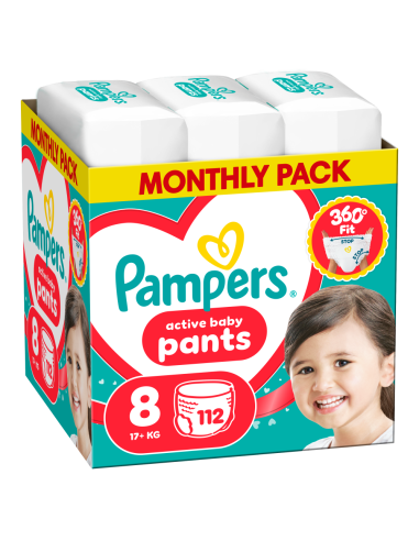 Pampers Active Baby mähkmed suurus 8 (112 tk)