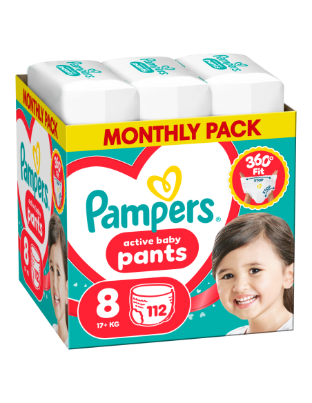 Pampers Active Baby mähkmed suurus 8 (112 tk)