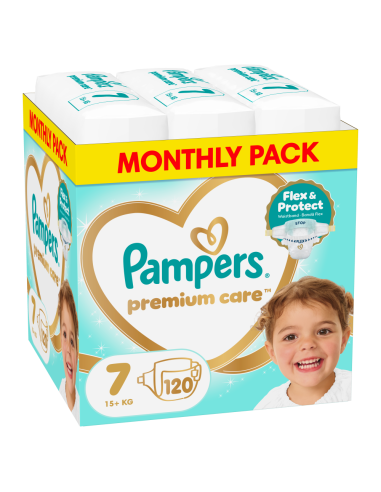 Pampers Premium Care teipmähkmed suurus 7 (120 tk)